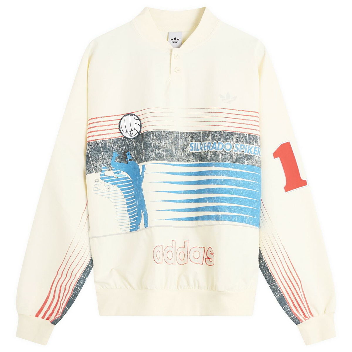 Adidas Women's Archive Summersport Sweatshirt in Cream White