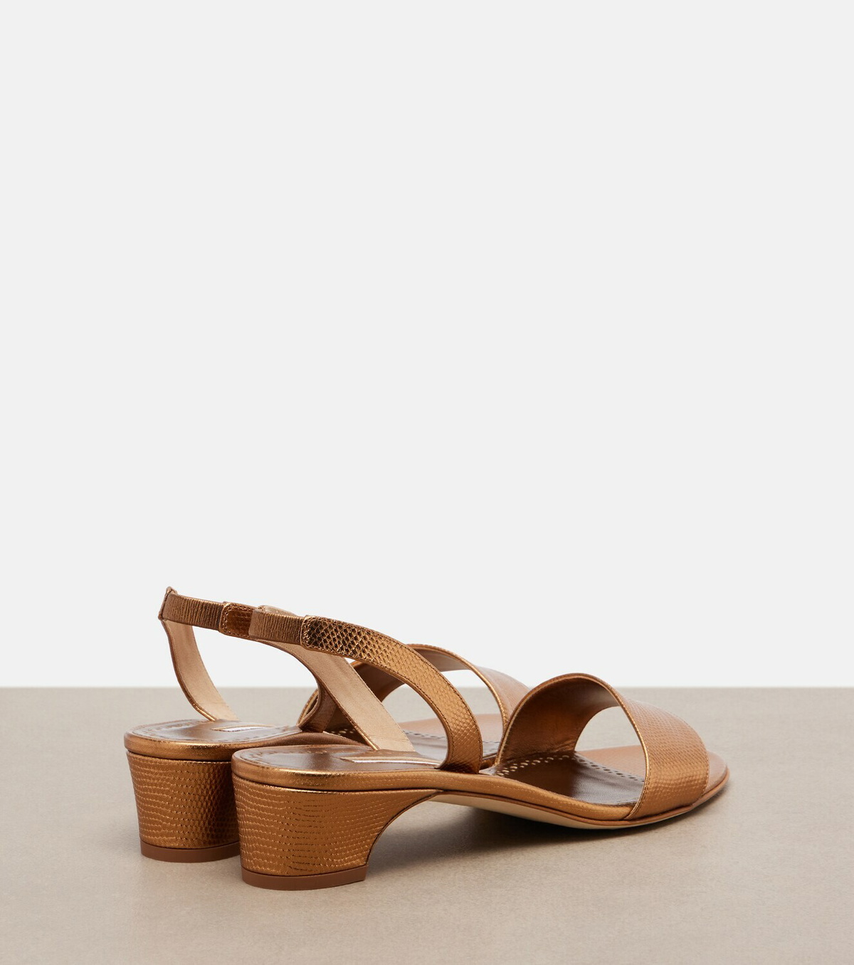 Manolo Blahnik Patopia leather slingback sandals