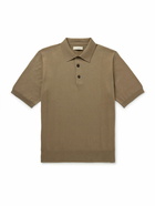 Purdey - Cotton and Cashmere-Blend Polo Shirt - Green