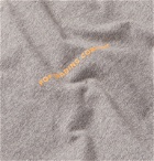 Pop Trading Company - Logo-Print Mélange Cotton-Jersey T-Shirt - Gray