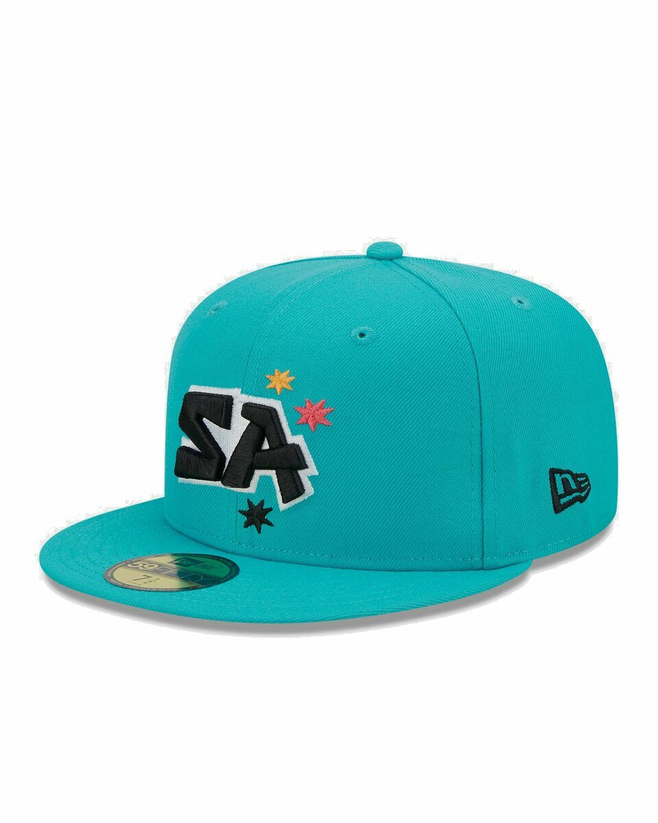 Photo: New Era 5950 Nbace 22 Alt San Antonio Spurs Otc Blue - Mens - Caps