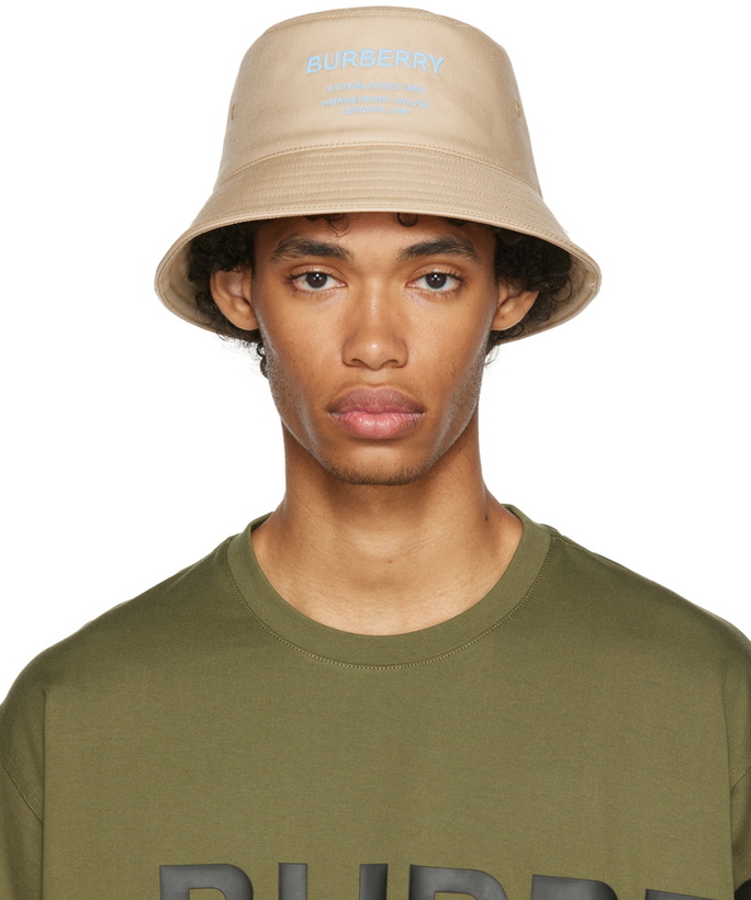 Photo: Burberry Beige Horseferry Motif Bucket Hat