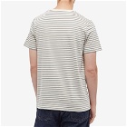 Organic Basics Men's Stripe T-Shirt in Grey