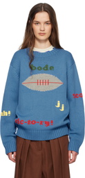 Bode Blue Spirit Sweater