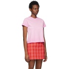 Opening Ceremony Pink Logo Embroidered T-Shirt