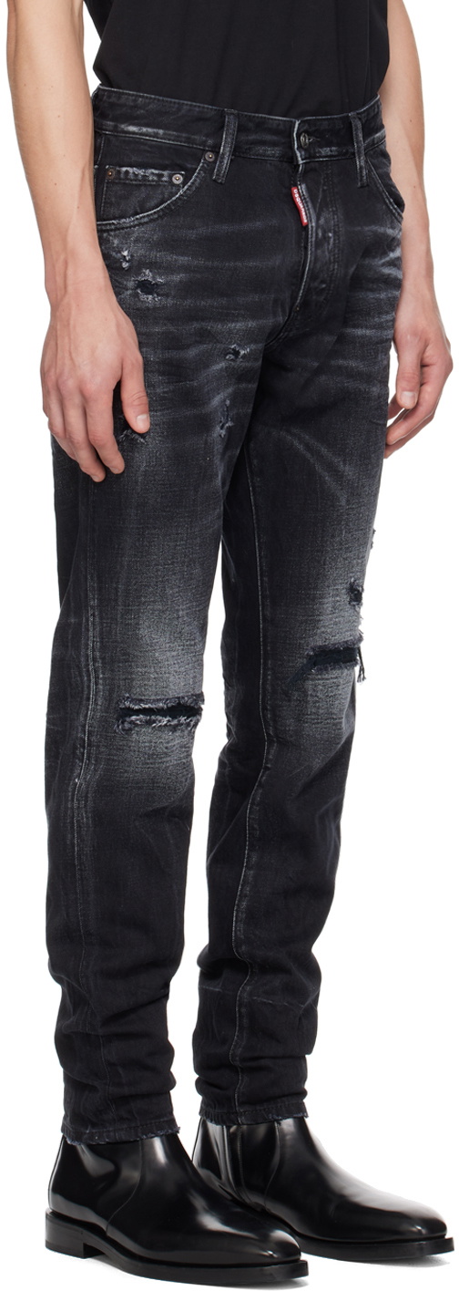 Dsquared2 Black Warp Wash Cool Guy Jeans Dsquared2