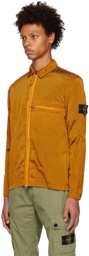 Stone Island Orange Crinkled Jacket