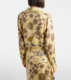 Versace Printed silk twill shirt