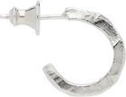 The Ouze Peti Raw Blue Sapphire Scatter Hoop Single Earring