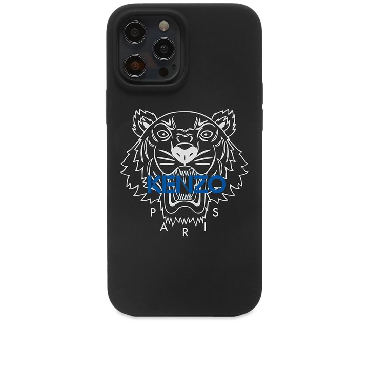 Photo: Kenzo iPhone 13 Max Tiger Silicone Case in Black