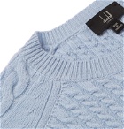 Dunhill - Cable-Knit Cashmere Sweater - Blue