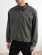 Rag & Bone - Leather-Trimmed Cotton-Canvas Jacket - Green