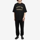 Fear of God ESSENTIALS Men's Jersey Crewneck T-Shirt in Black