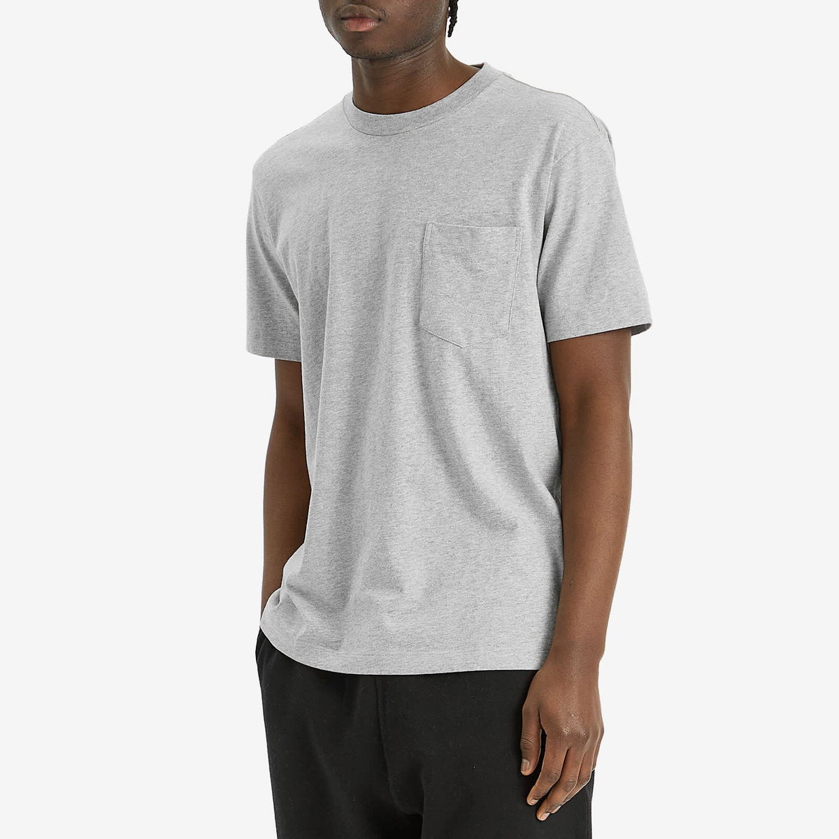 Lady White Co. Men's Balta Pocket T-Shirt in Heather Grey