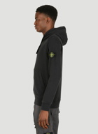 Compass Patch Hooded Sweatshirt in Black