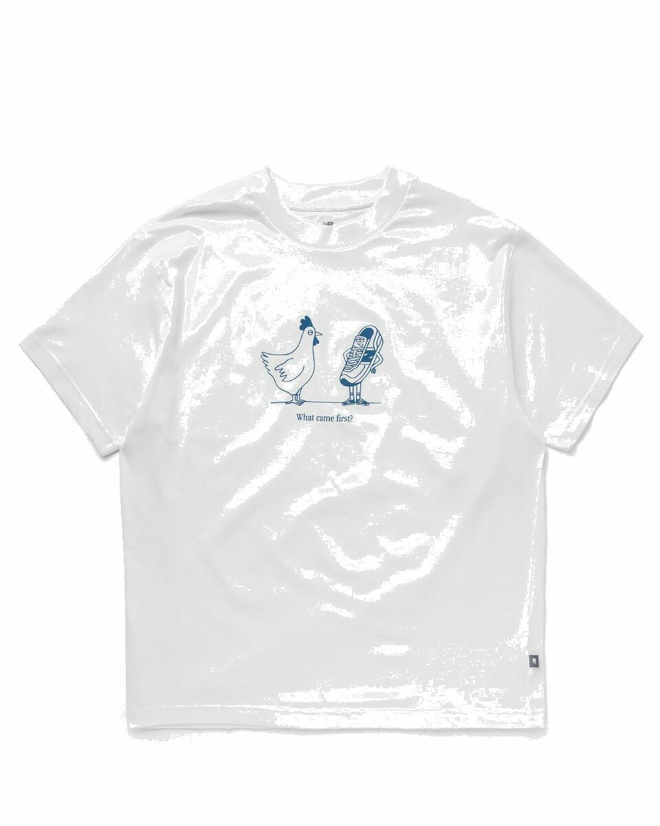 Photo: New Balance Sport Essentials Chicken Or Shoe Relaxed Tee White - Mens - Shortsleeves