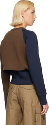 sacai Navy Sponge Sweat Sweatshirt