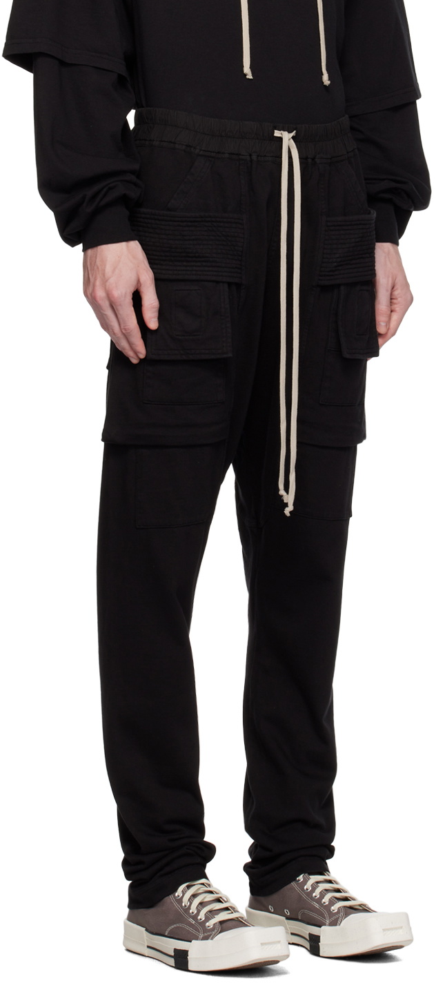 Rick Owens DRKSHDW Black Creatch Cargo Pants Rick Owens Drkshdw