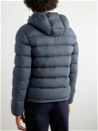 Herno - Quilted Nylon Hooded Down Jacket - Blue
