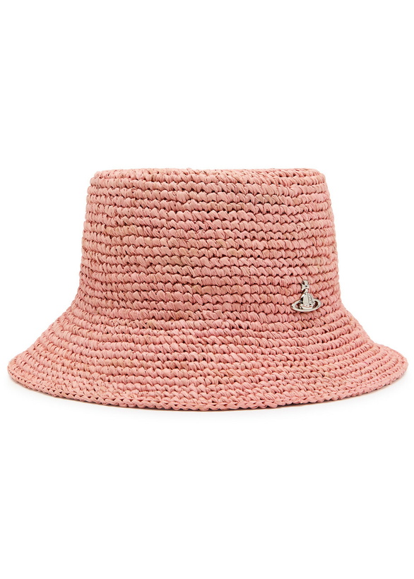 Photo: Vivienne Westwood Orb Raffia Bucket hat Pink