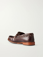 Grenson - Claude Leather Boat Shoes - Brown