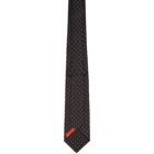 Isaia Black 7-Fold Tie