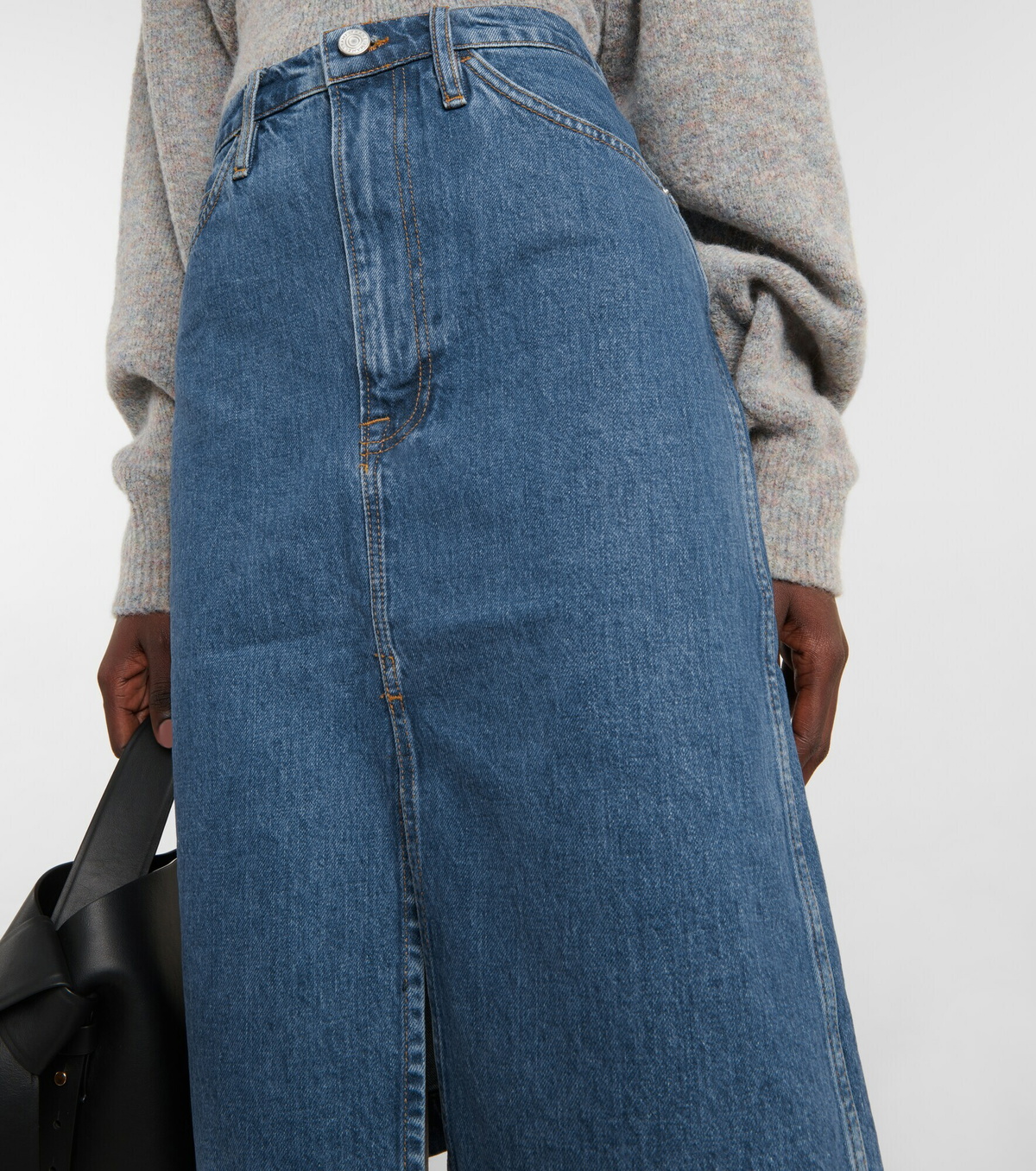 Frame - Denim midi skirt Frame Denim