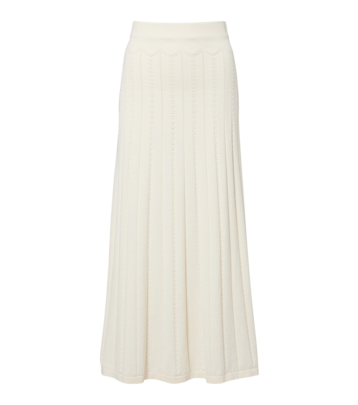 Photo: Faithfull Mieralla pointelle cotton-blend maxi skirt