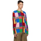 Comme des Garcons Homme Plus Multicolor Intarsia Crewneck Sweater