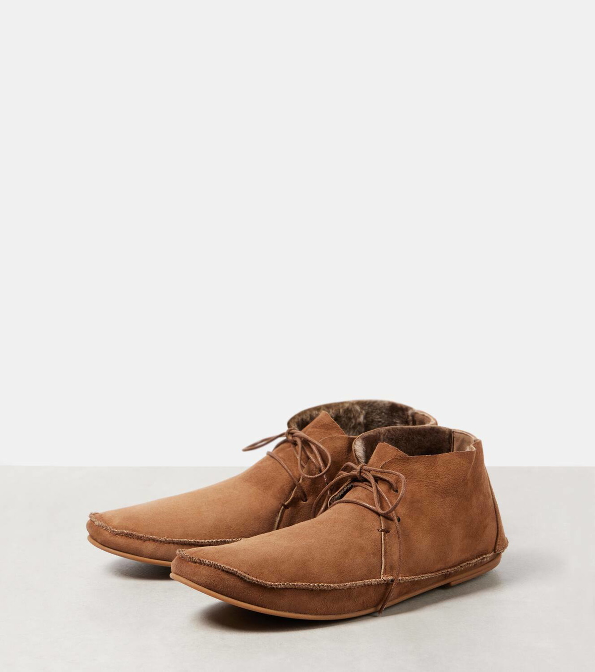 The Row Tyler suede moccasins