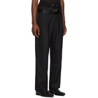 Balmain Black Double Waistband Trousers