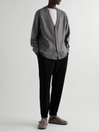 ATON - Oversized Wool Cardigan - Gray