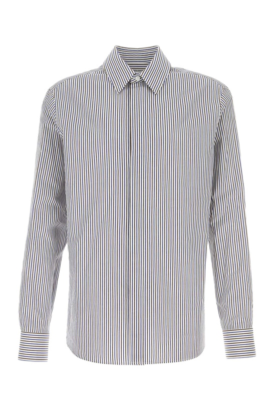 Photo: Bottega Veneta Embroidered Cotton Blend Shirt