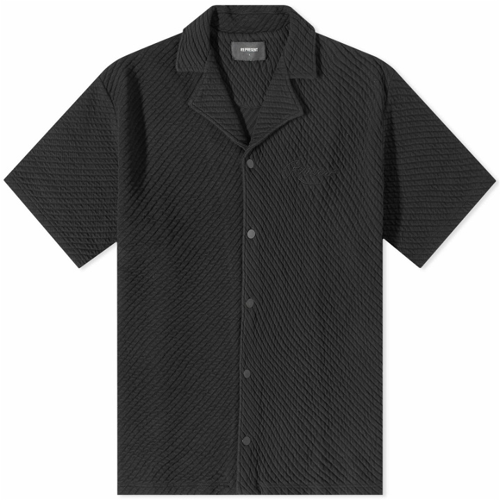 Photo: Represent Men's Ottomon Rib Shirt in Jet Black