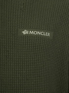 MONCLER - Cotton Waffle Stitch Crewneck Sweater