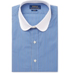 Polo Ralph Lauren - Slim-Fit Penny-Collar Striped Cotton Shirt - Men - Blue