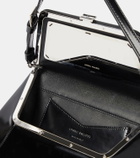 Amina Muaddi Ami leather shoulder bag