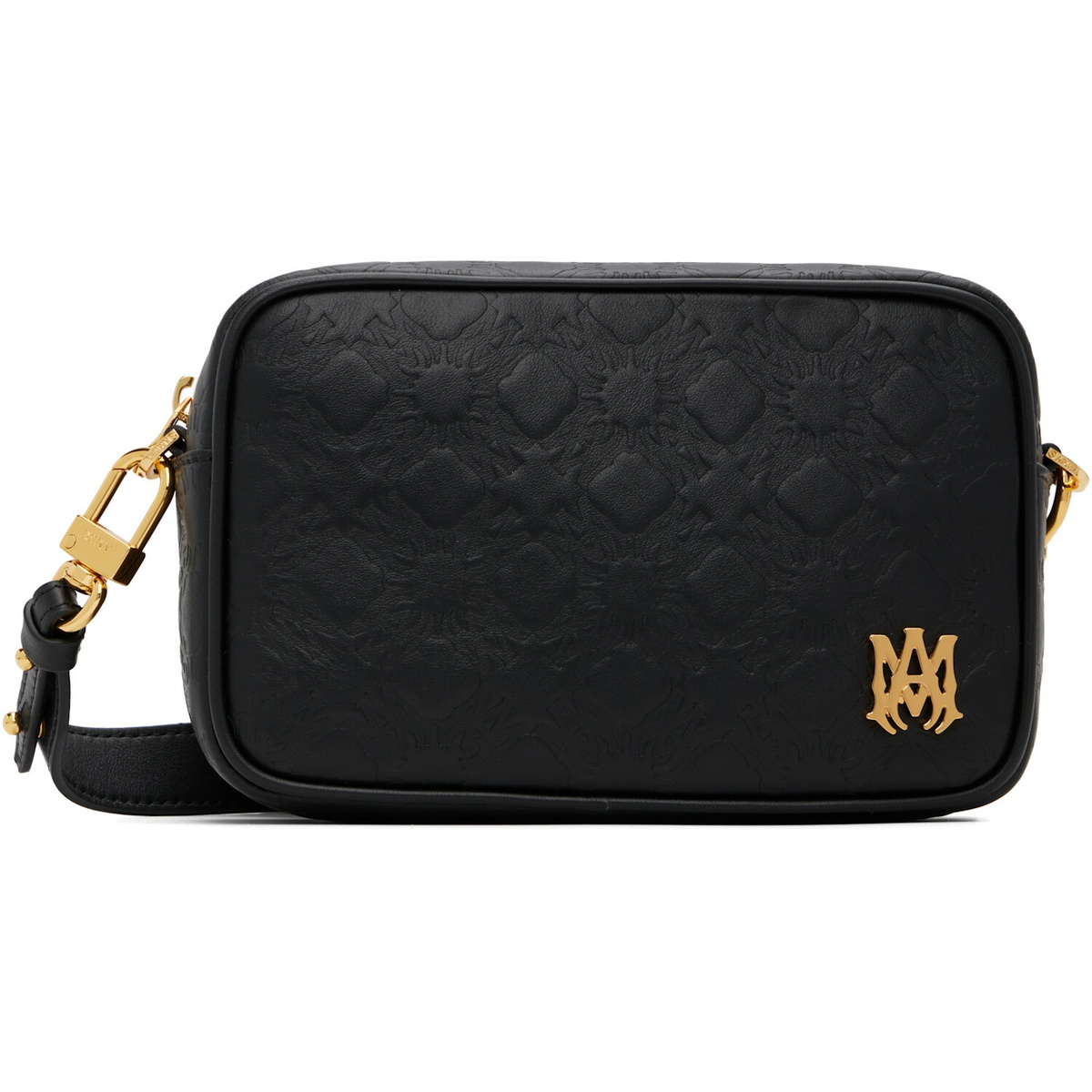 AMIRI Black MA Quad Leather Camera Bag
