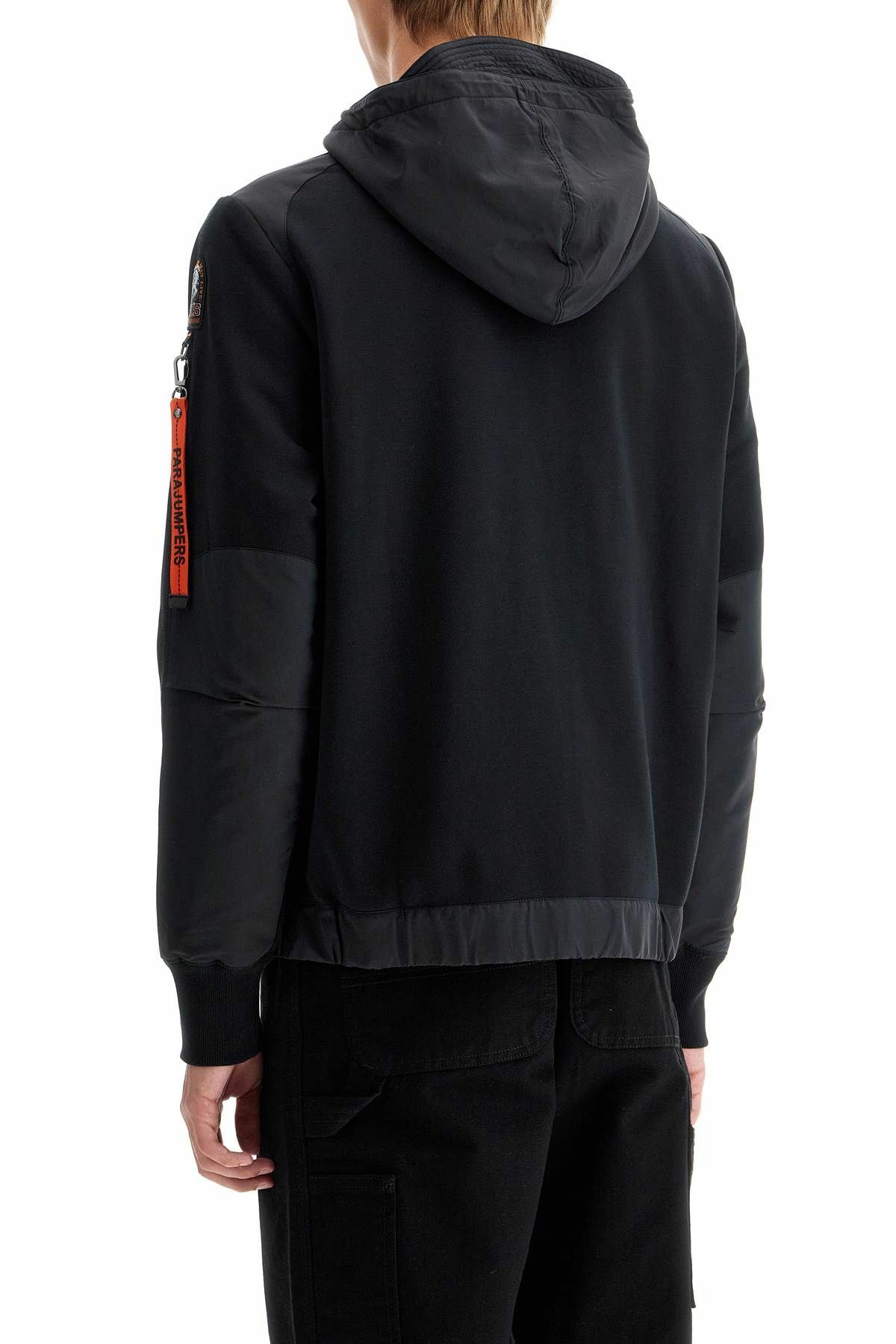Parajumpers Quarter Zip Turtleneck Fleece Black Sweatshirt