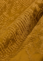 Delos Tao Textured Jacquard Satin Wrap Shirt Bronze