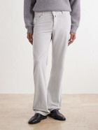Kiton - Straight-Leg Cotton-Blend Corduroy Trousers - Neutrals