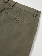 Mr P. - Straight-Leg Cotton-Twill Chinos - Green