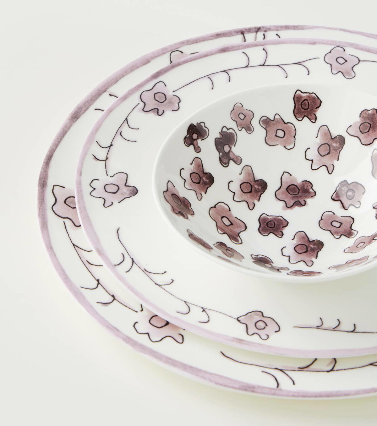 Serax Anemone Milk porelain starter plate