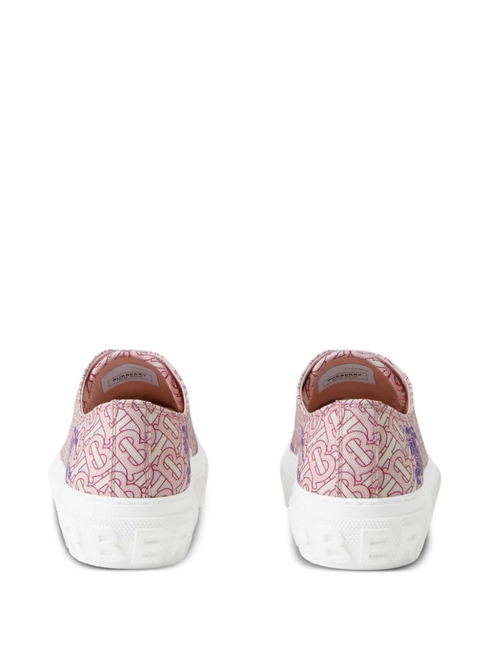 BURBERRY - Ekd And Monogram Print Cotton Sneakers Burberry