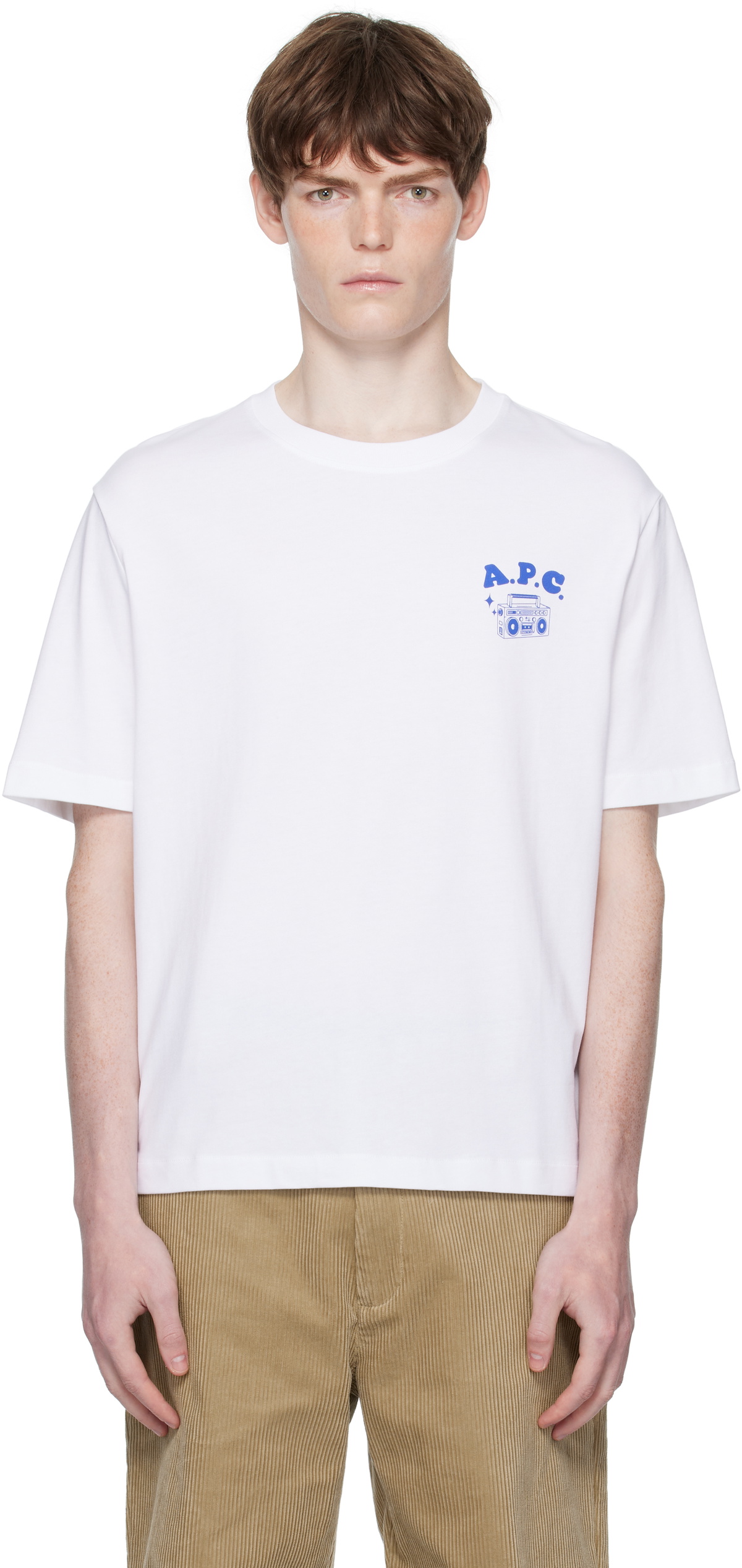 【送料関税込】A.P.C. x Asics Wind Logo Dip Dye T-Shirt A.P.C. Men's x Asics Wind Logo Dip Dye T-Shirt in Multi A.P.C.