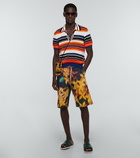 Dries Van Noten - Printed layered Bermuda shorts