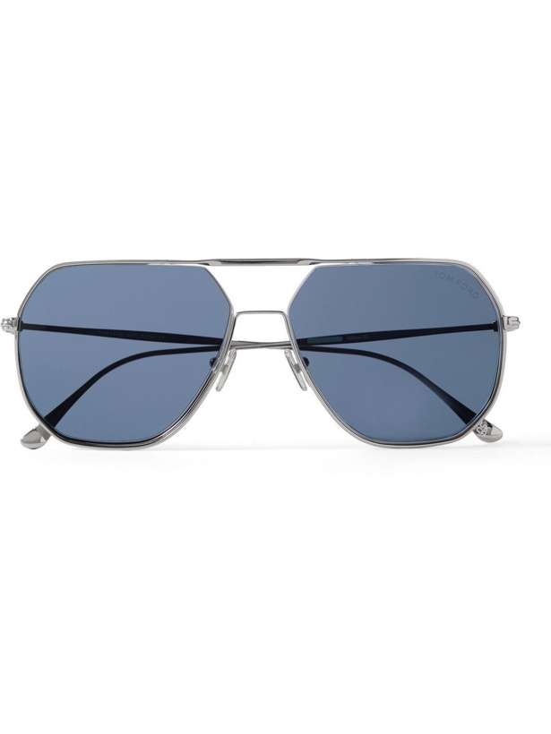 Photo: TOM FORD - Aviator-Style Silver-Tone Sunglasses