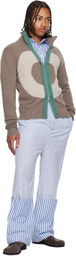 Edward Cuming Blue Turn-Up Trousers