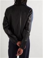 Marni - Panelled Striped Leather Jacket - Black
