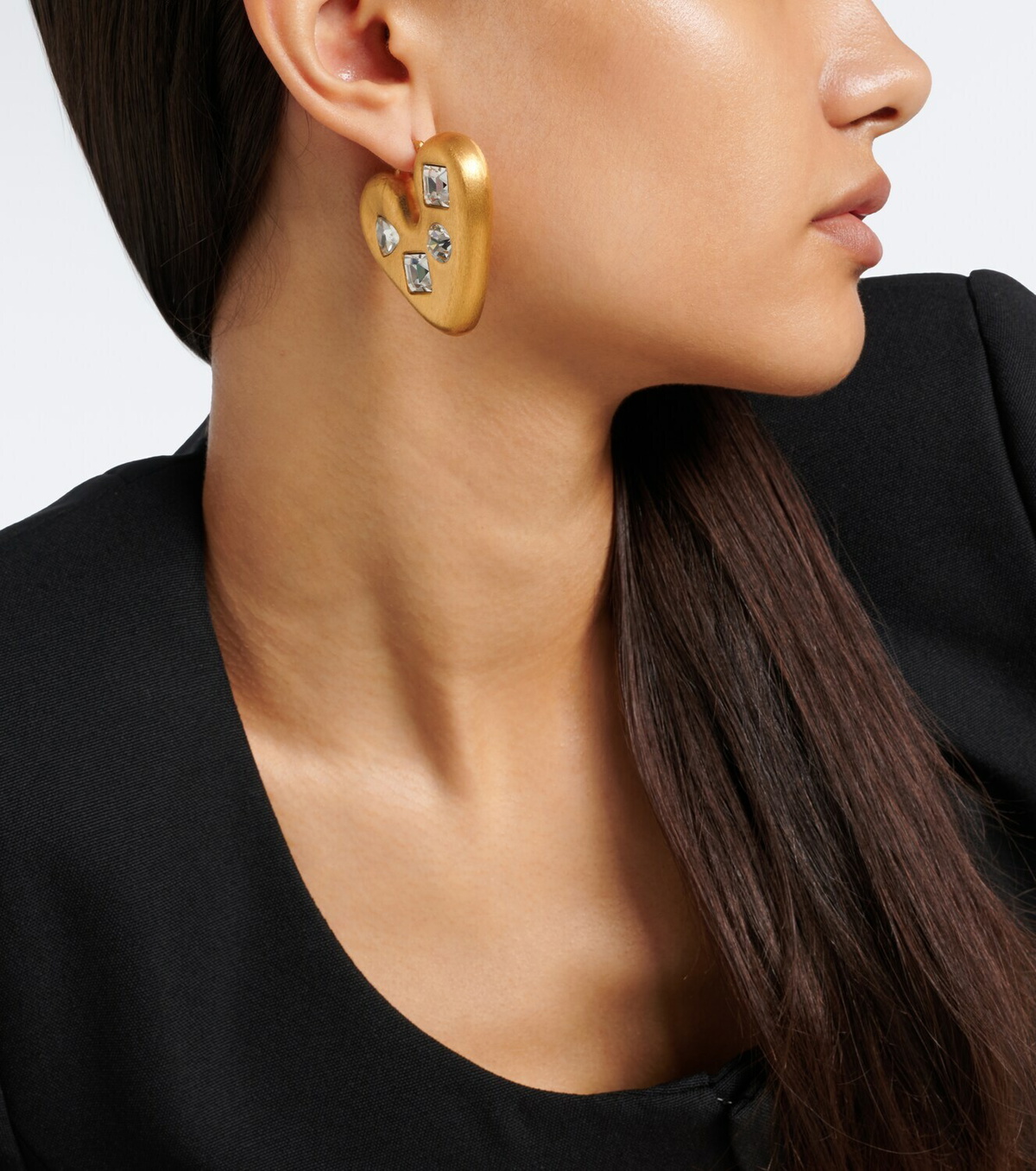 Jacquemus Coeur embellished earrings